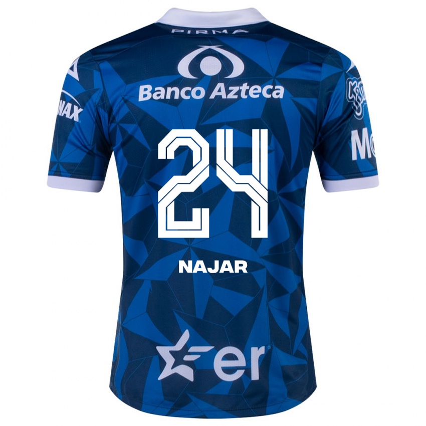 Kinderen Ivonne Najar #24 Blauw Uitshirt Uittenue 2023/24 T-Shirt