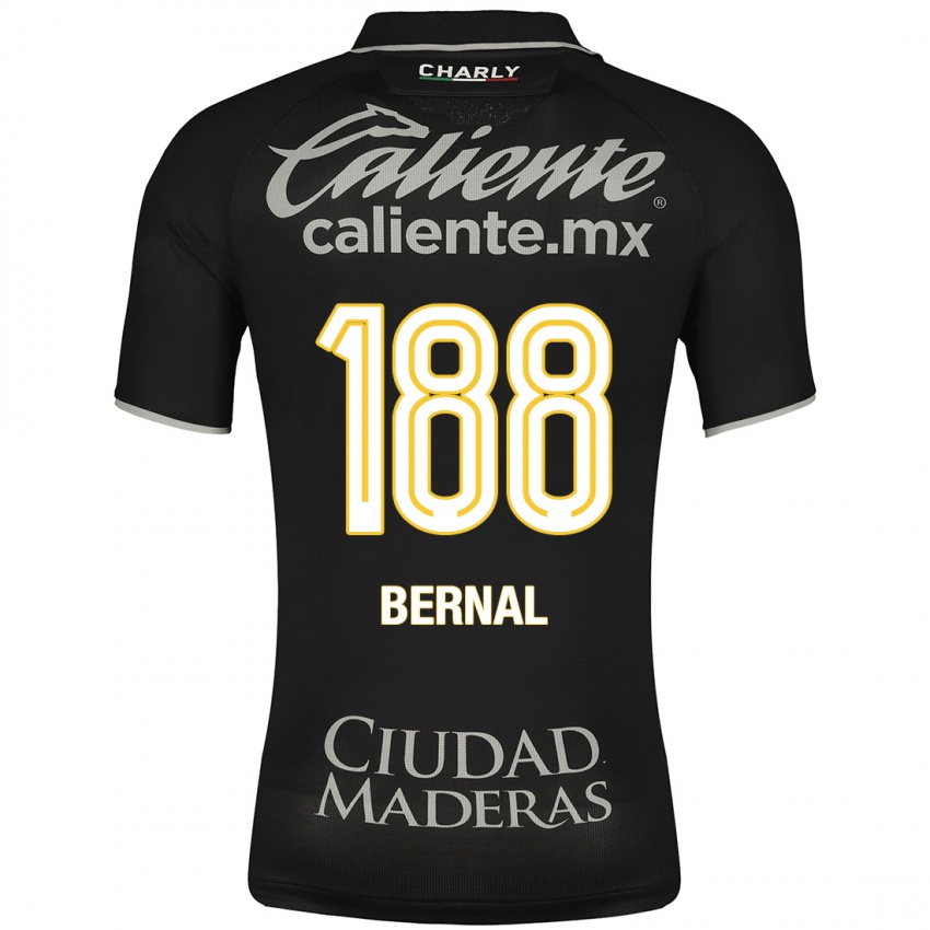 Kinderen Juan Bernal #188 Zwart Uitshirt Uittenue 2023/24 T-Shirt