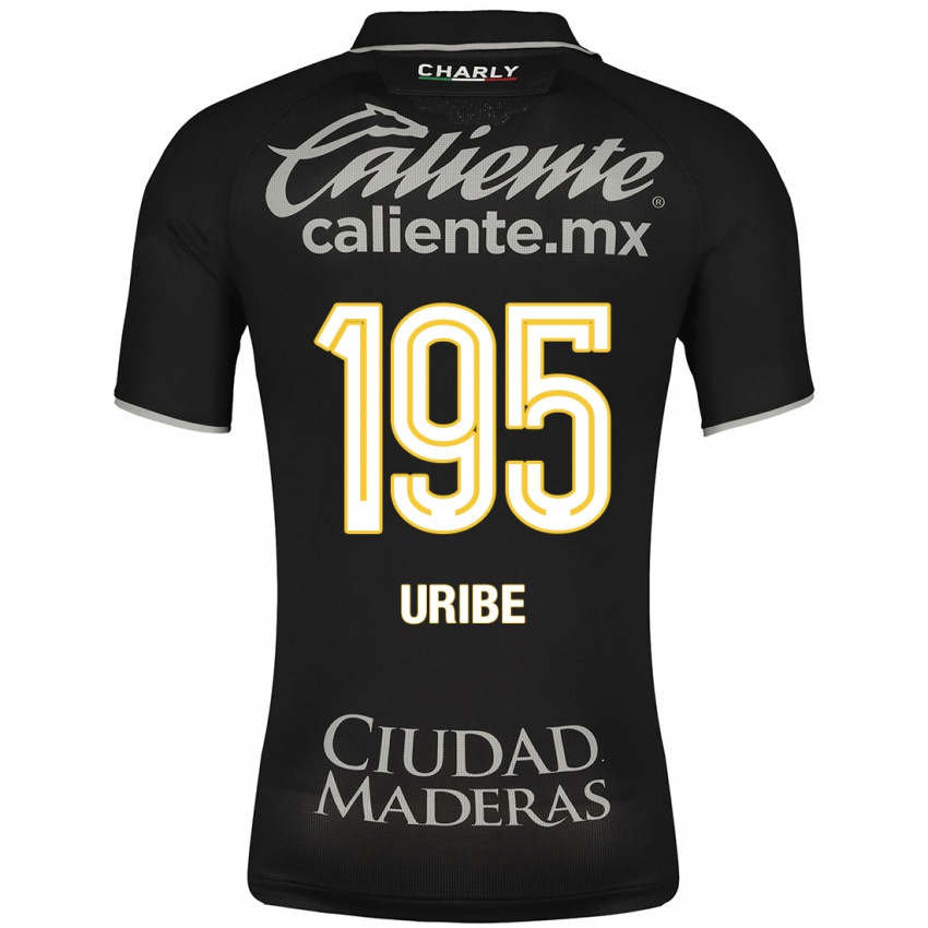 Kinderen Héctor Uribe #195 Zwart Uitshirt Uittenue 2023/24 T-Shirt