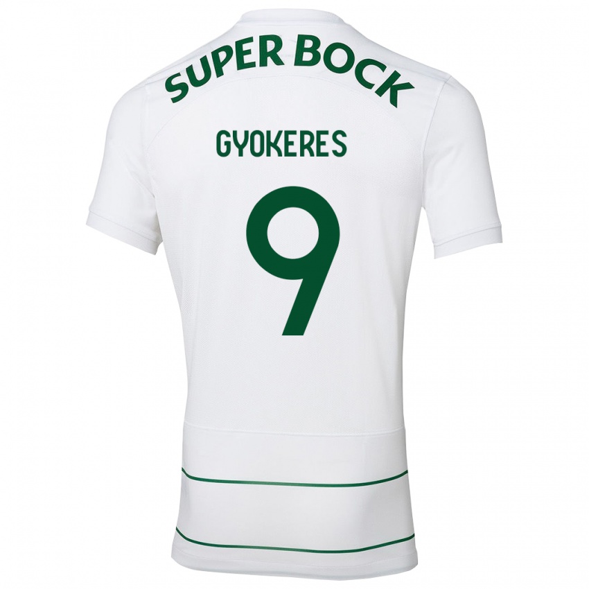 Kinderen Viktor Gyökeres #9 Wit Uitshirt Uittenue 2023/24 T-Shirt