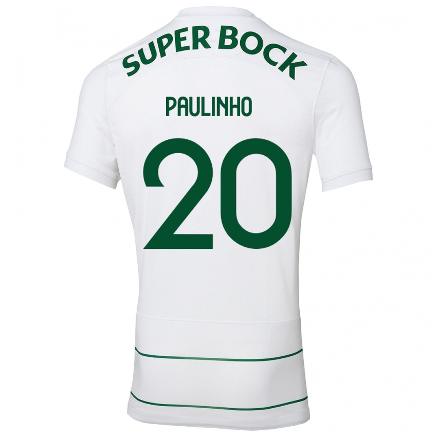 Kinderen Paulinho #20 Wit Uitshirt Uittenue 2023/24 T-Shirt