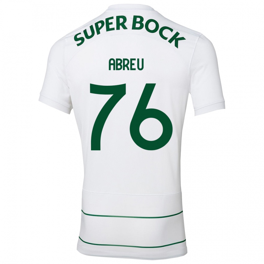 Kinderen Diogo Abreu #76 Wit Uitshirt Uittenue 2023/24 T-Shirt