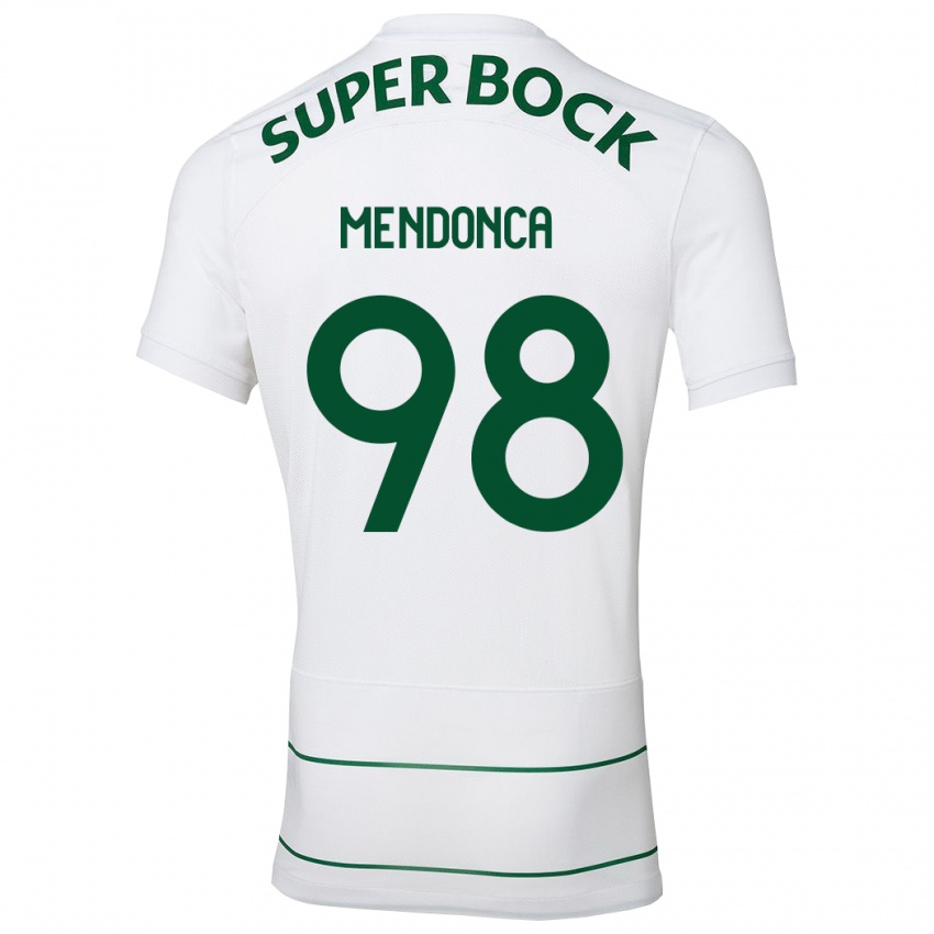 Kinderen Manuel Mendonça #98 Wit Uitshirt Uittenue 2023/24 T-Shirt