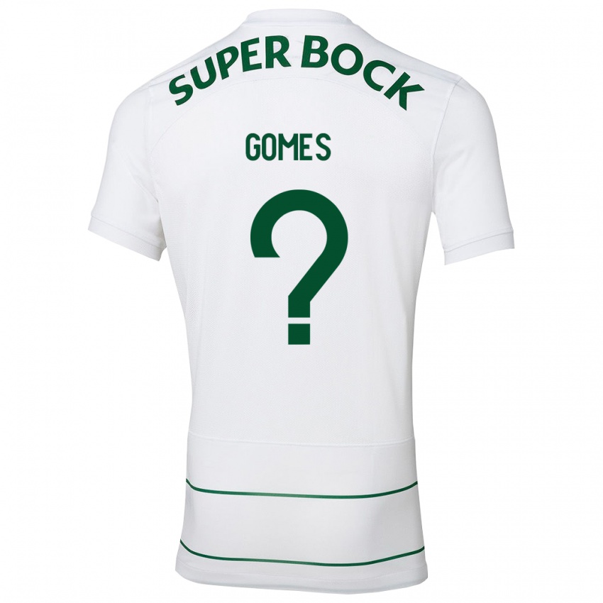 Kinderen Luís Gomes #0 Wit Uitshirt Uittenue 2023/24 T-Shirt