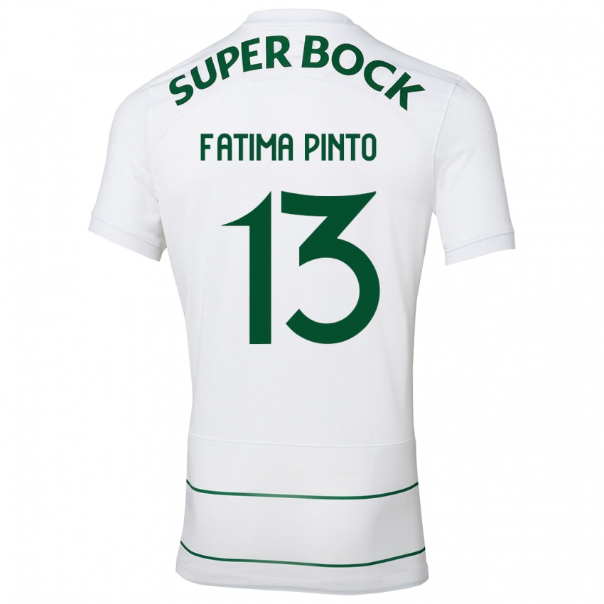 Kinderen Fátima Alexandra Figueira Pinto #13 Wit Uitshirt Uittenue 2023/24 T-Shirt