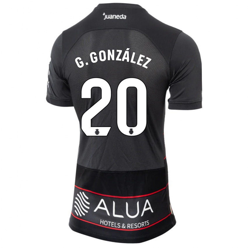 Kinderen Giovanni González #20 Zwart Uitshirt Uittenue 2023/24 T-Shirt