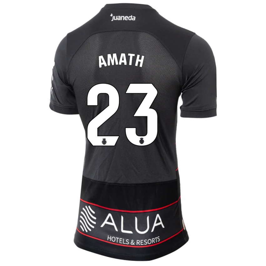 Kinderen Amath Ndiaye #23 Zwart Uitshirt Uittenue 2023/24 T-Shirt