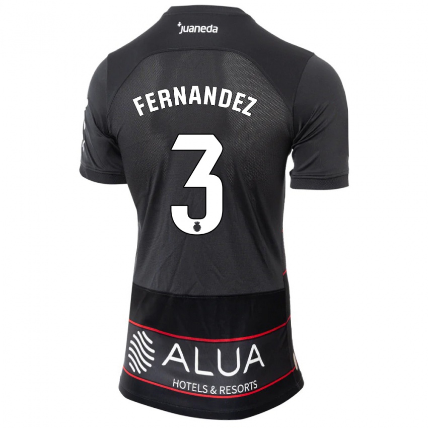 Kinderen Marcos Fernández #3 Zwart Uitshirt Uittenue 2023/24 T-Shirt