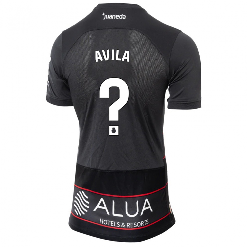 Kinderen Santiago Avila #0 Zwart Uitshirt Uittenue 2023/24 T-Shirt