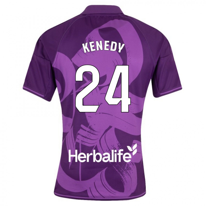 Kinderen Kenedy #24 Viooltje Uitshirt Uittenue 2023/24 T-Shirt