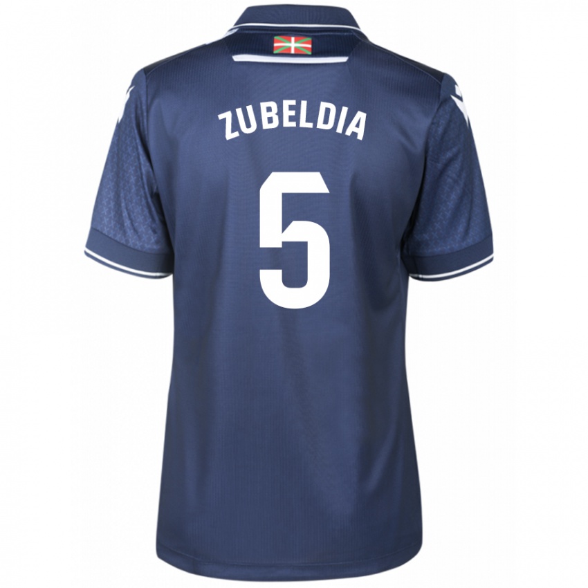 Kinderen Igor Zubeldia #5 Marine Uitshirt Uittenue 2023/24 T-Shirt