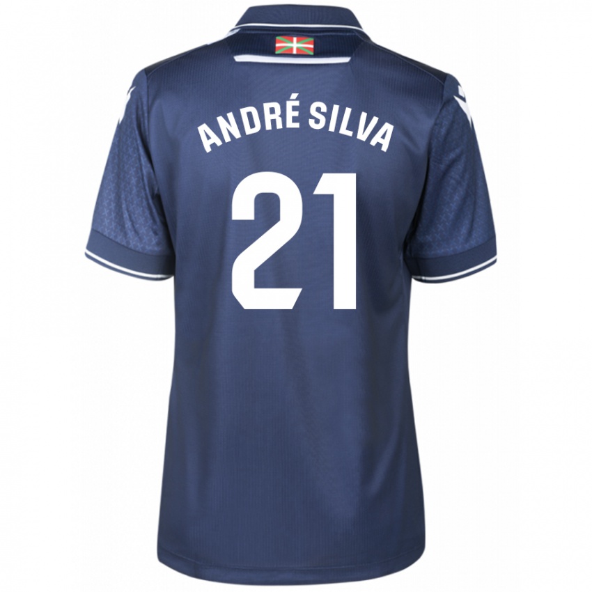 Kinderen Andre Silva #21 Marine Uitshirt Uittenue 2023/24 T-Shirt