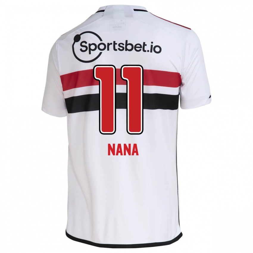 Heren Nana #11 Wit Thuisshirt Thuistenue 2023/24 T-Shirt