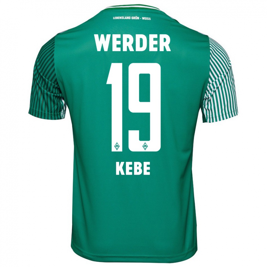 Heren David Kébé #19 Groente Thuisshirt Thuistenue 2023/24 T-Shirt