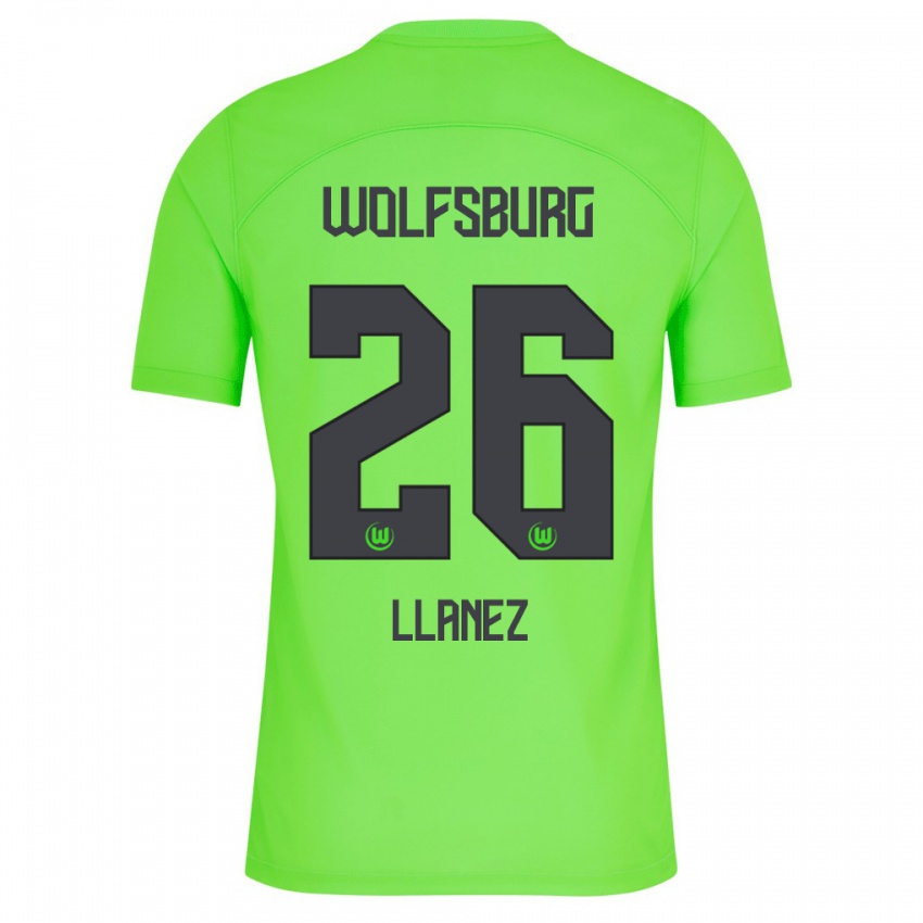 Heren Ulysses Llanez #26 Groente Thuisshirt Thuistenue 2023/24 T-Shirt