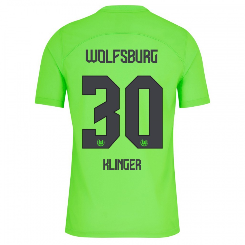 Heren Niklas Klinger #30 Groente Thuisshirt Thuistenue 2023/24 T-Shirt