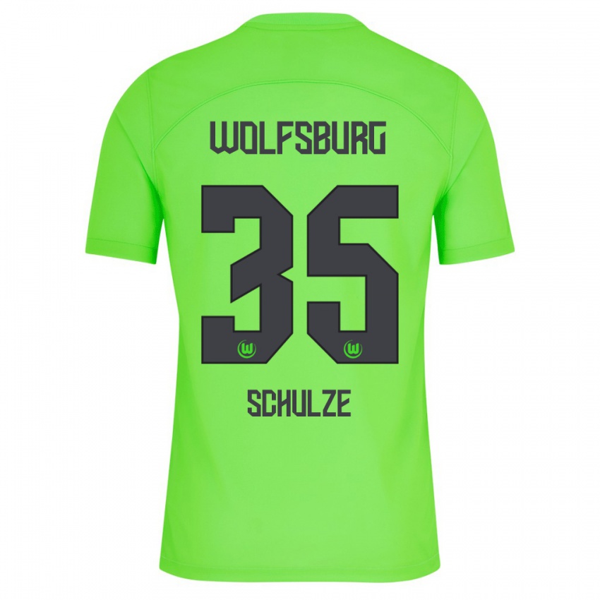 Heren Philipp Schulze #35 Groente Thuisshirt Thuistenue 2023/24 T-Shirt