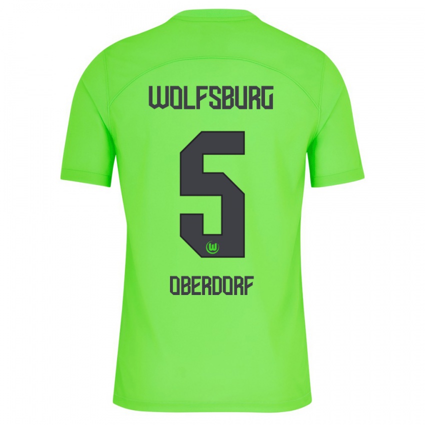 Heren Lena Oberdorf #5 Groente Thuisshirt Thuistenue 2023/24 T-Shirt