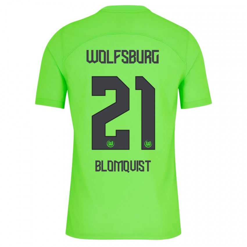 Heren Rebecka Blomqvist #21 Groente Thuisshirt Thuistenue 2023/24 T-Shirt