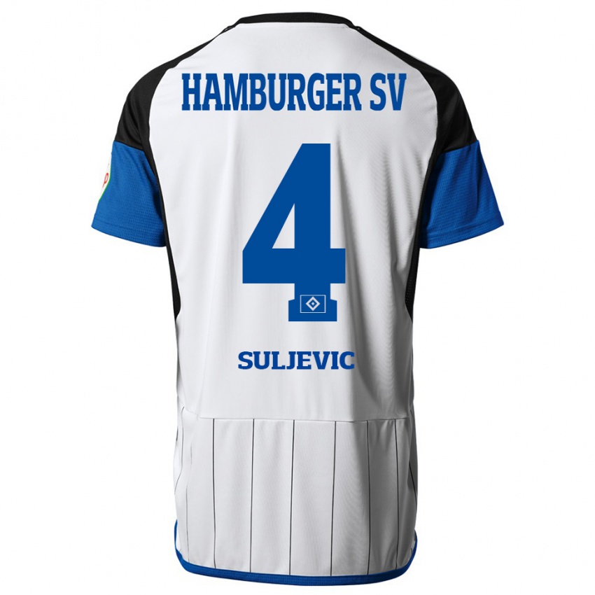 Heren Almin Suljevic #4 Wit Thuisshirt Thuistenue 2023/24 T-Shirt