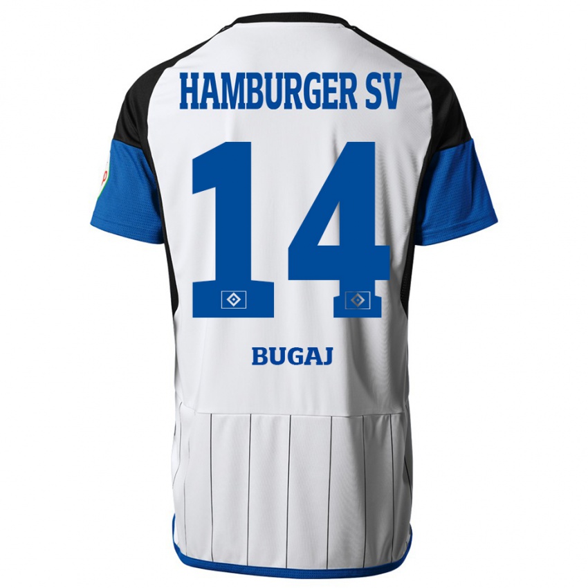 Heren Jan-Luca Bugaj #14 Wit Thuisshirt Thuistenue 2023/24 T-Shirt