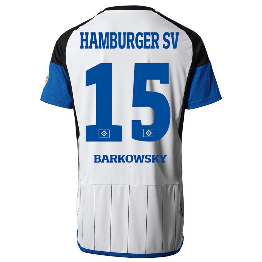 Heren Finn Barkowsky #15 Wit Thuisshirt Thuistenue 2023/24 T-Shirt