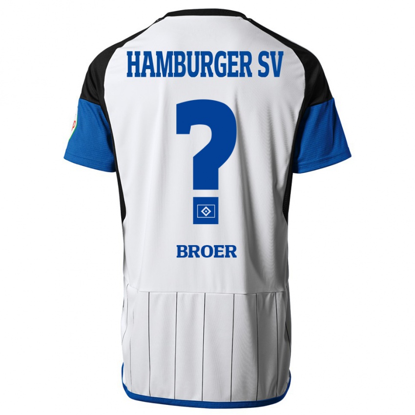 Heren Yannick Tim Bröer #0 Wit Thuisshirt Thuistenue 2023/24 T-Shirt