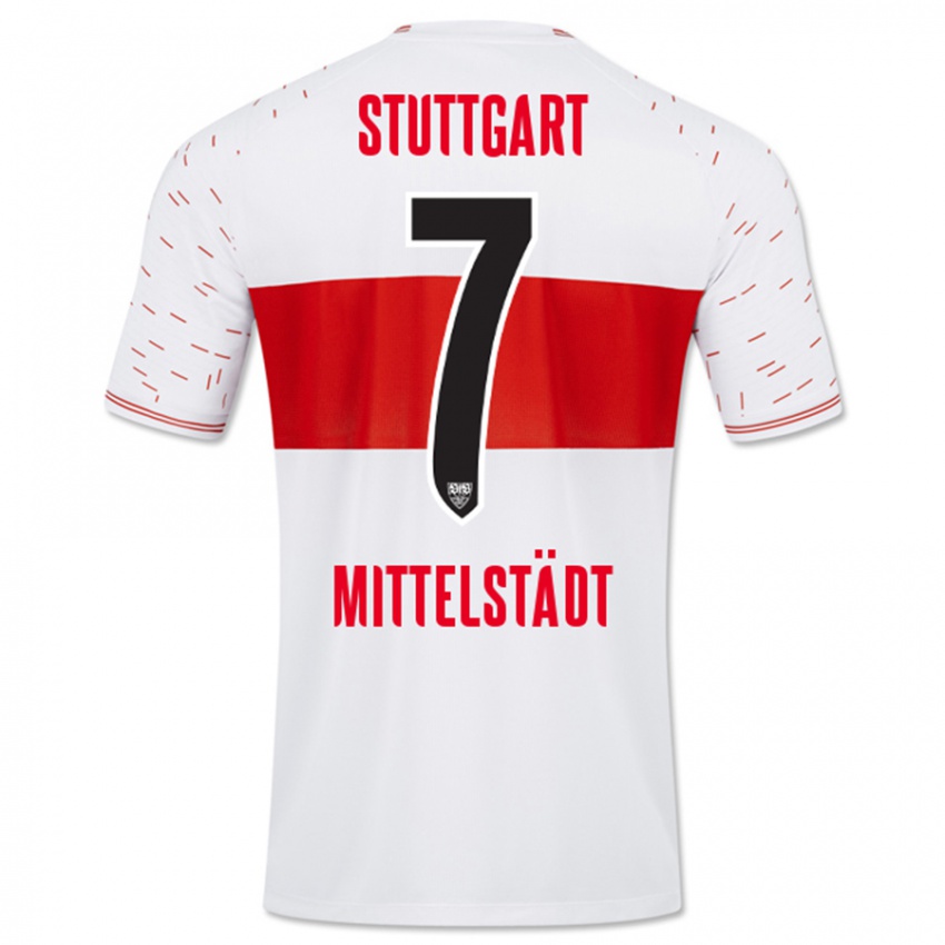 Heren Maximilian Mittelstädt #7 Wit Thuisshirt Thuistenue 2023/24 T-Shirt