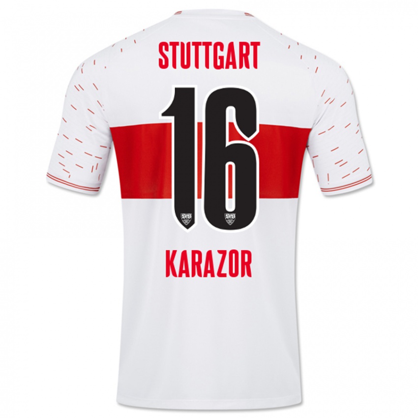 Heren Atakan Karazor #16 Wit Thuisshirt Thuistenue 2023/24 T-Shirt