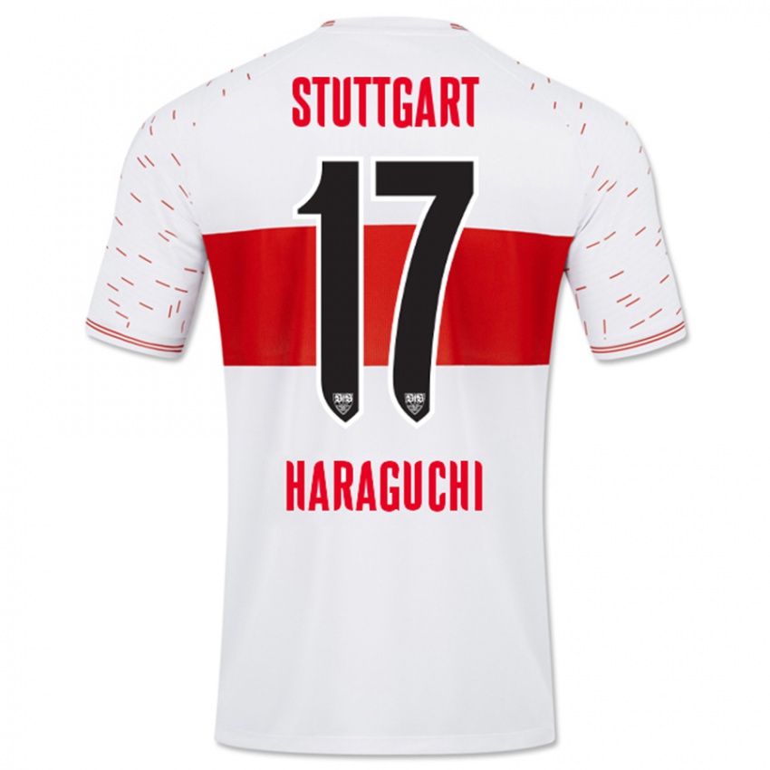 Heren Genki Haraguchi #17 Wit Thuisshirt Thuistenue 2023/24 T-Shirt