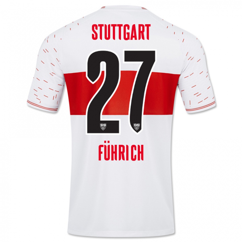 Heren Chris Führich #27 Wit Thuisshirt Thuistenue 2023/24 T-Shirt