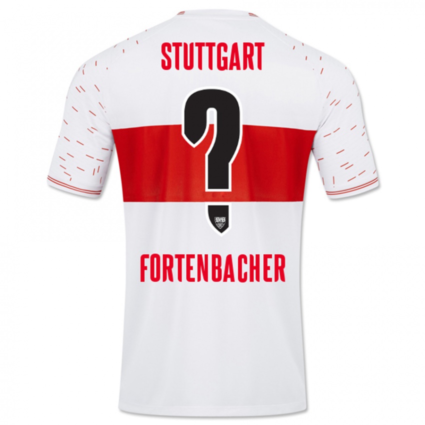 Heren Jannik Fortenbacher #0 Wit Thuisshirt Thuistenue 2023/24 T-Shirt