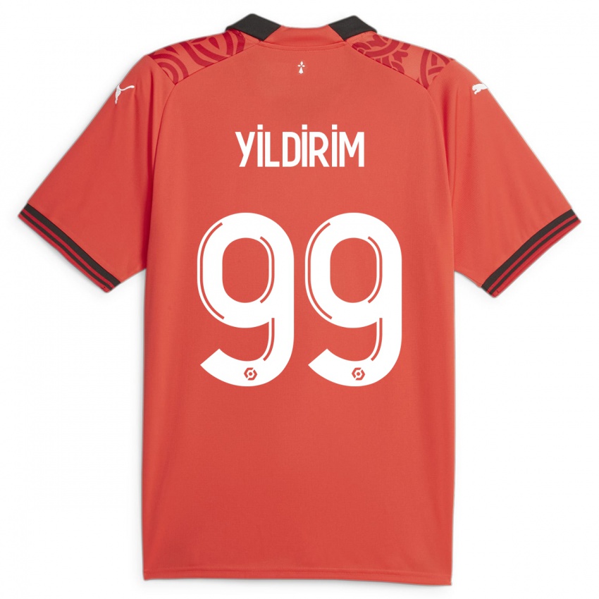 Heren Bertuğ Yıldırım #99 Rood Thuisshirt Thuistenue 2023/24 T-Shirt