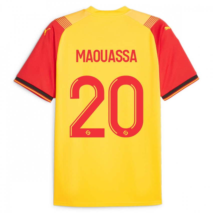 Heren Faitout Maouassa #20 Geel Thuisshirt Thuistenue 2023/24 T-Shirt