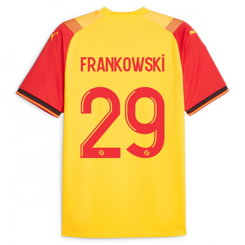 Heren Przemyslaw Frankowski #29 Geel Thuisshirt Thuistenue 2023/24 T-Shirt