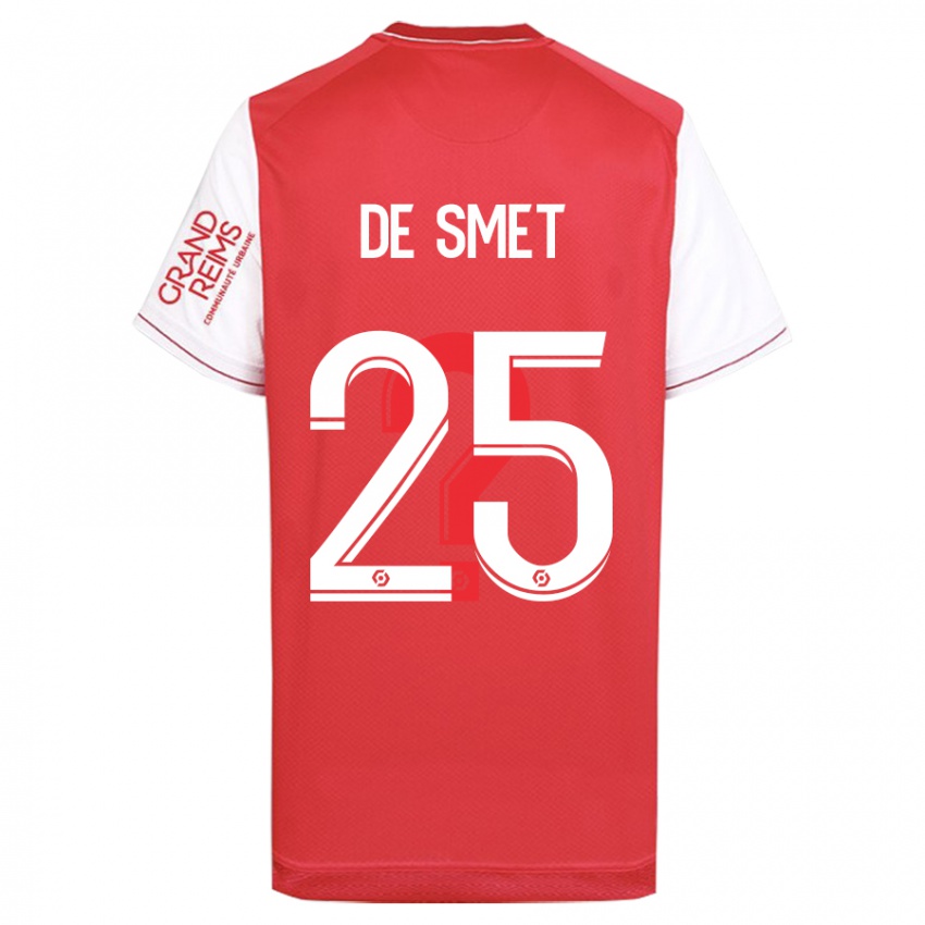 Heren Thibault De Smet #25 Rood Thuisshirt Thuistenue 2023/24 T-Shirt