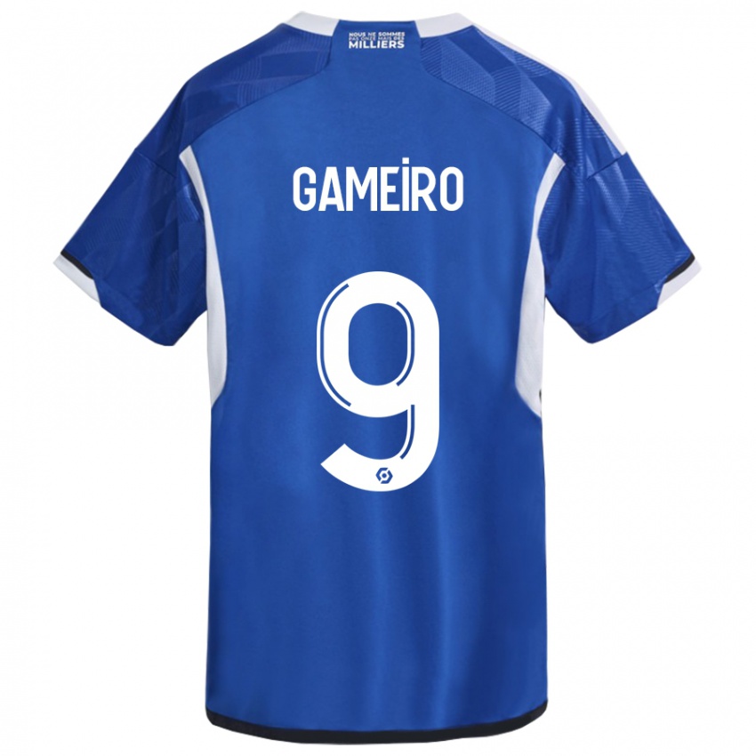 Heren Kévin Gameiro #9 Blauw Thuisshirt Thuistenue 2023/24 T-Shirt