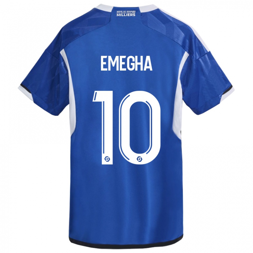 Heren Emanuel Emegha #10 Blauw Thuisshirt Thuistenue 2023/24 T-Shirt