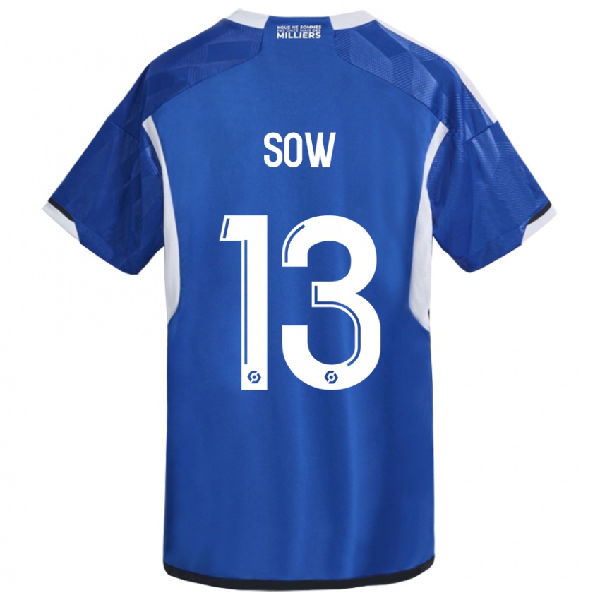 Heren Saïdou Sow #13 Blauw Thuisshirt Thuistenue 2023/24 T-Shirt