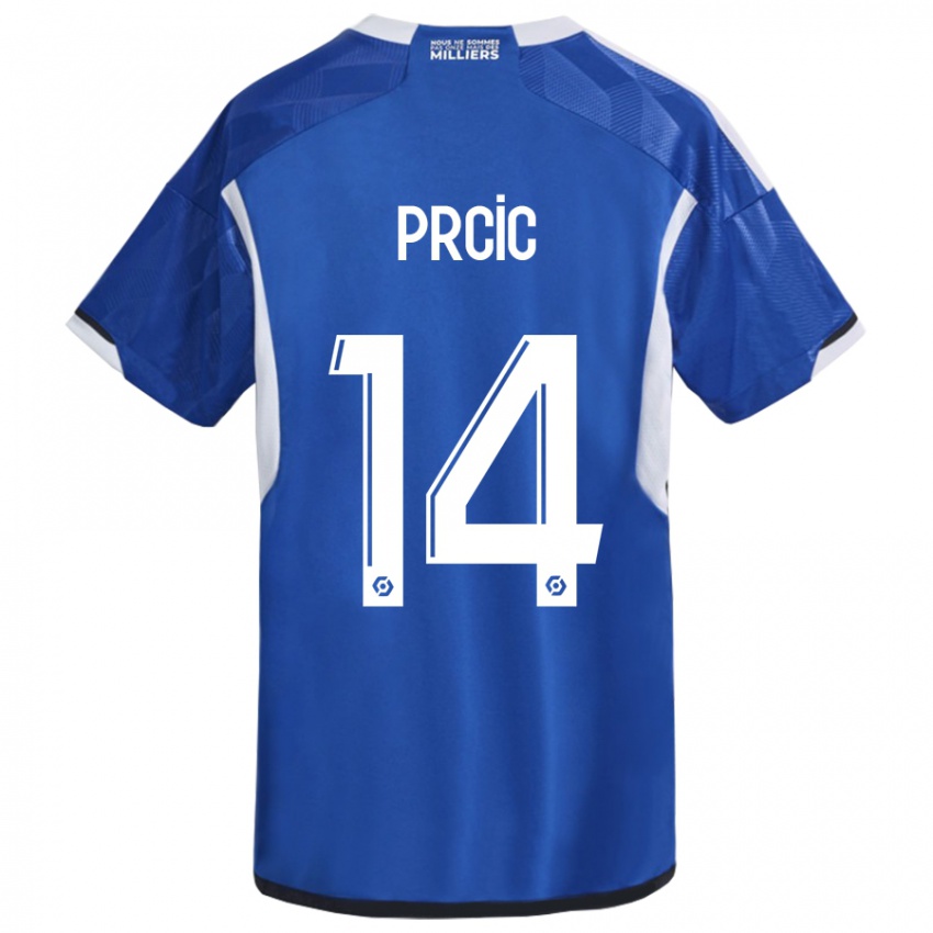 Heren Sanjin Prcic #14 Blauw Thuisshirt Thuistenue 2023/24 T-Shirt