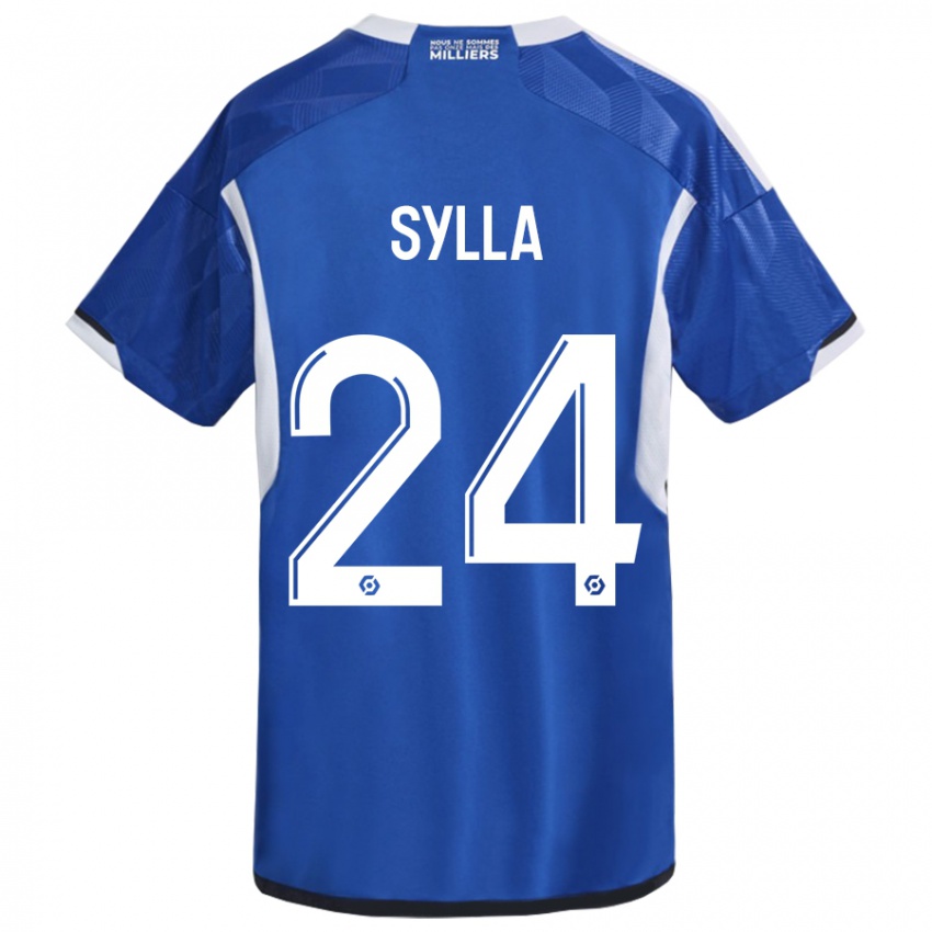 Heren Abakar Sylla #24 Blauw Thuisshirt Thuistenue 2023/24 T-Shirt