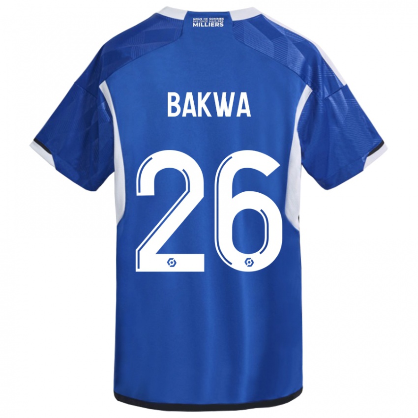 Heren Dilane Bakwa #26 Blauw Thuisshirt Thuistenue 2023/24 T-Shirt