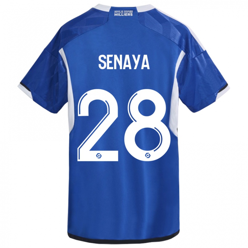 Heren Marvin Senaya #28 Blauw Thuisshirt Thuistenue 2023/24 T-Shirt