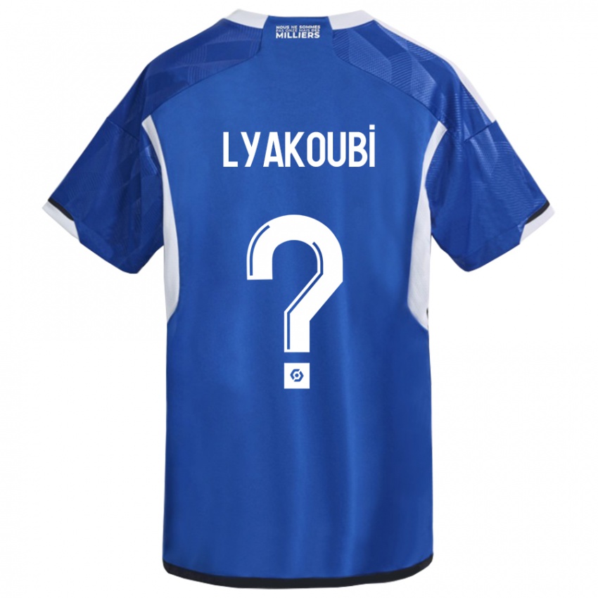Heren Oussama Lyakoubi #0 Blauw Thuisshirt Thuistenue 2023/24 T-Shirt