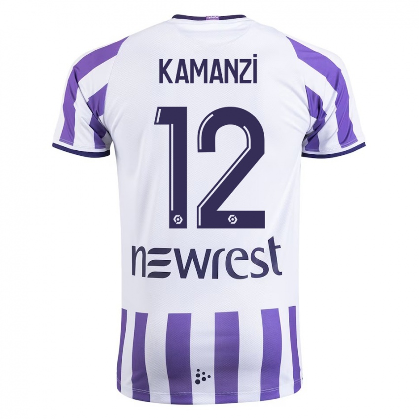 Heren Warren Kamanzi #12 Wit Thuisshirt Thuistenue 2023/24 T-Shirt