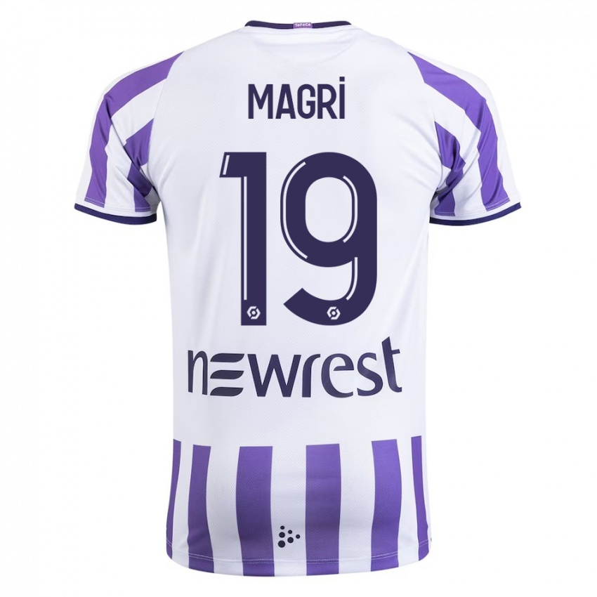 Heren Frank Magri #19 Wit Thuisshirt Thuistenue 2023/24 T-Shirt