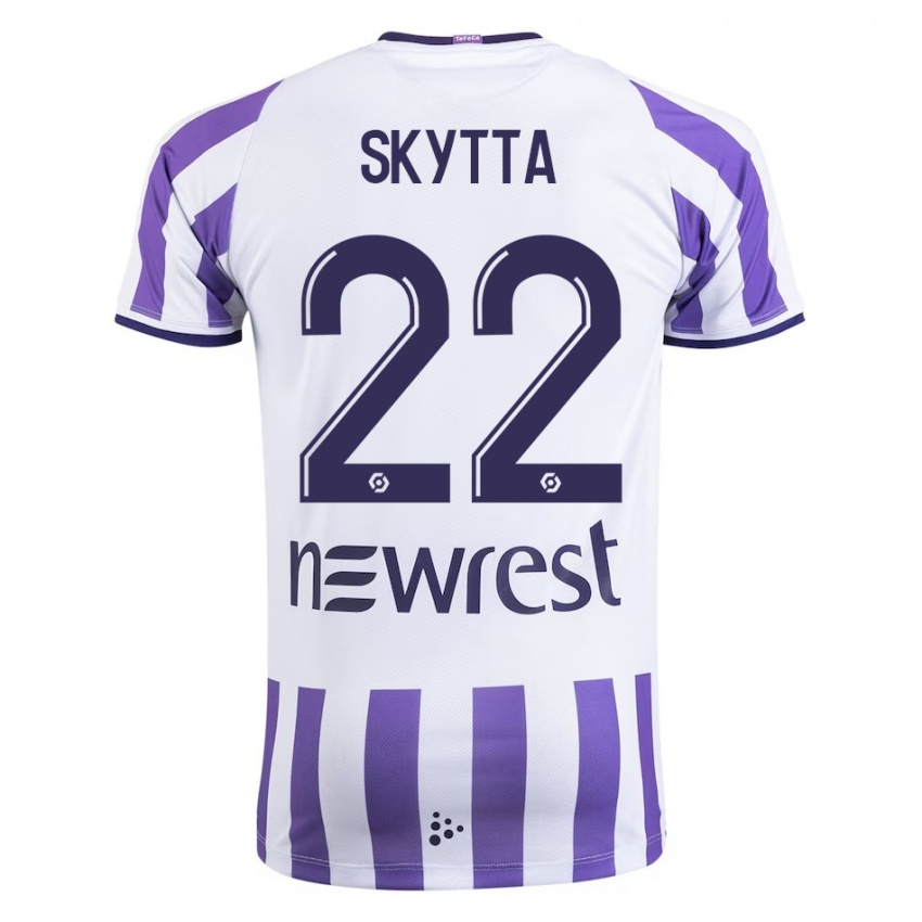 Heren Naatan Skyttä #22 Wit Thuisshirt Thuistenue 2023/24 T-Shirt