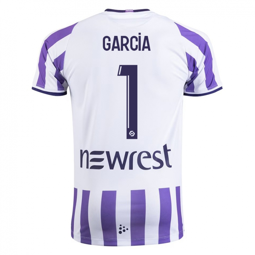 Heren Deborah Garcia #1 Wit Thuisshirt Thuistenue 2023/24 T-Shirt