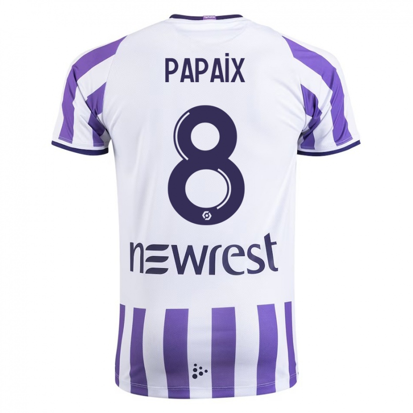 Heren Pauline Papaix #8 Wit Thuisshirt Thuistenue 2023/24 T-Shirt