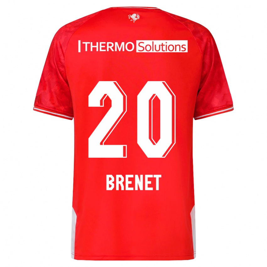 Heren Joshua Brenet #20 Rood Thuisshirt Thuistenue 2023/24 T-Shirt